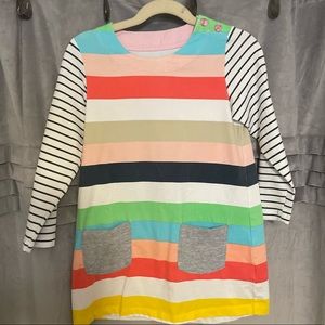 Adorable long sleeve Stripe Dress